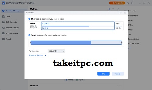 برنامج EaseUS Partition Master لإدارة الأقسام مجانًا لنظام Windows