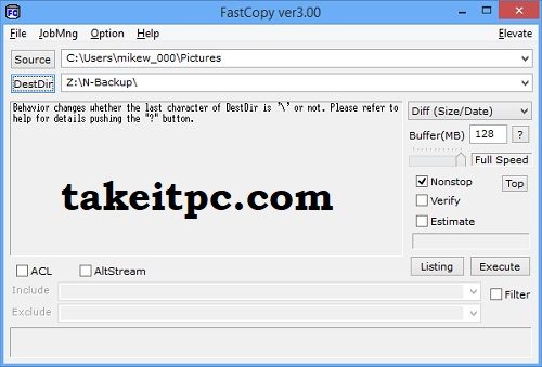 برنامج FastCopy للكمبيوتر الشخصي تنزيل مجاني لنظامي التشغيل (مصر)