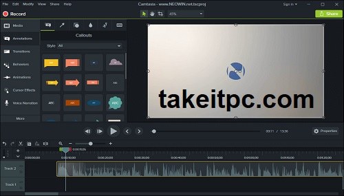 تحميل برنامج TechSmith Camtasia Full Crack مجانًا (النسخة الكاملة)