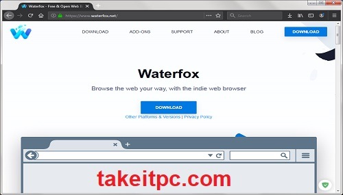 Waterfox Crack + Keygen لنظام التشغيل Windows 10 [تنزيل مجاني]