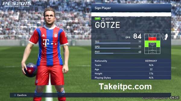 Pro Evolution Soccer 2015 الكمبيوتر مجانًا